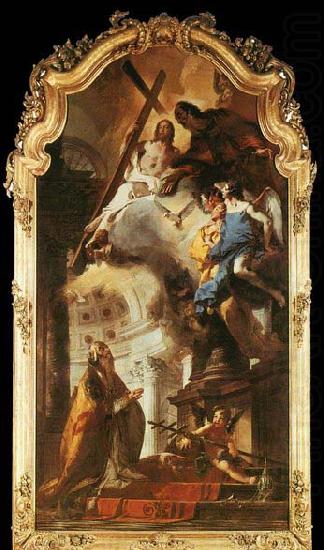 TIEPOLO, Giovanni Domenico Pope St Clement Adoring the Trinity china oil painting image